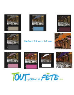 Tenture 80 cm x 25m de couleur