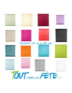 Tenture de salle de couleur 12 m x 80 cm