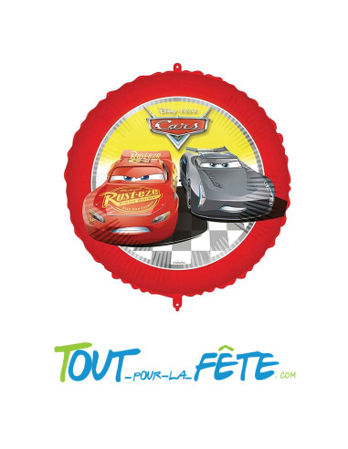 Ballon aluminium rond Cars© 46cm