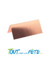 10 Marque place rectangle rose-gold 3 x 7 cm