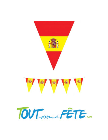 Guirlande fanion 5 mètres Espagne