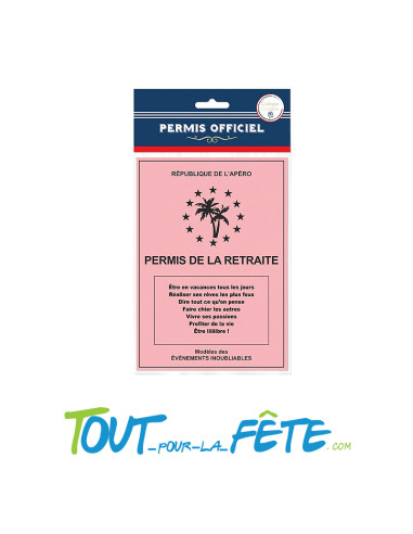 Permis humoristique de la retraite