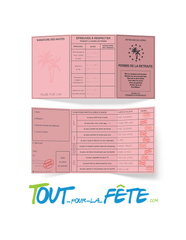Permis humoristique de la retraite