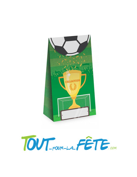 Lot de 6 sachets en papier football