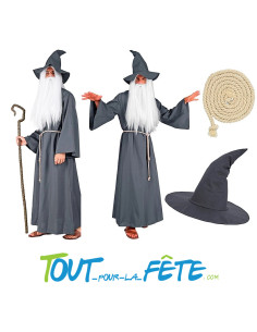 Déguisement magicien gris ( Gandalf ) taille L / XL 2