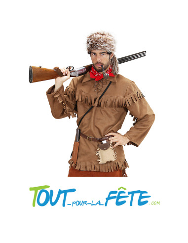 Déguisement de trappeur  Davy Crockett taille adulte