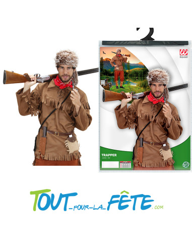 Déguisement de trappeur  Davy Crockett taille adulte