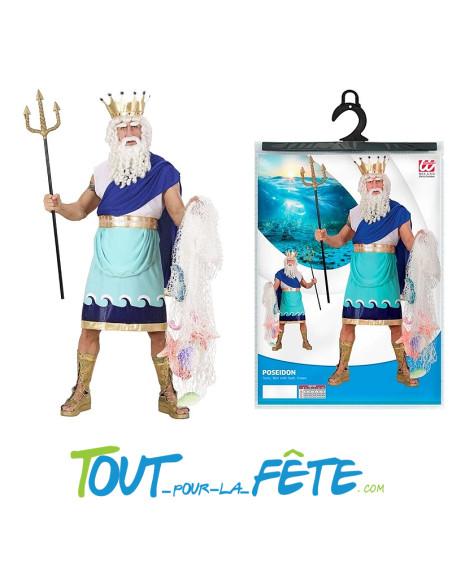Déguisement de dieu Poséidon taille adulte