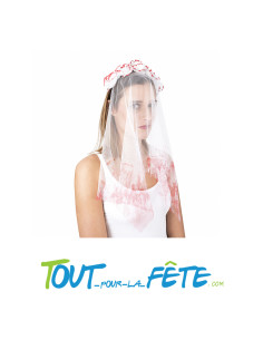 Serre tête voile de mariée sanglant 2