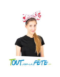 Serre tête noeud blanc ensanglanté 2