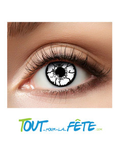 Lentilles de contact journalière épouvantail noires et blanches