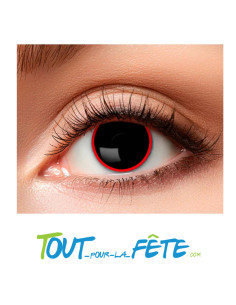 Lentilles de contact journalière démon rouges et noire