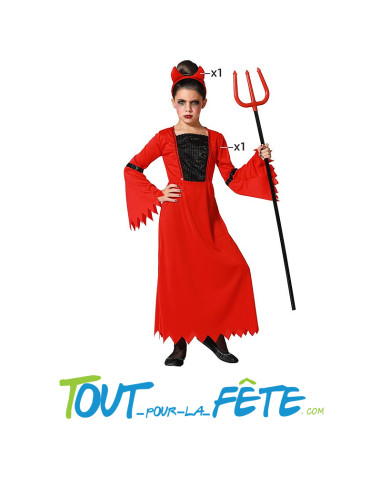 Déguisement de diablesse taille enfant