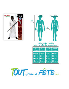 Déguisement de faucheuse blanche taille enfant 2