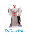 Grand clown horreur a suspendre avec yeux lumineux