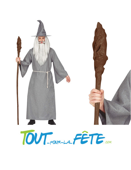 Bâton de mage / magicien 170cm détachable