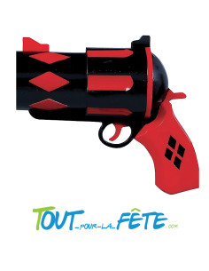 Pistolet Harley Quinn rouge et noir 20cm