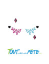 Strass autocollant pour visage Dangerous girl Harley Quinn