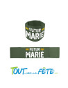 Brassard futur marié vert