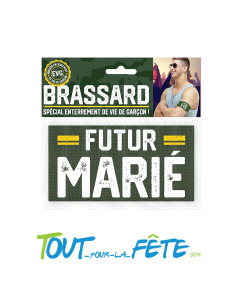 Brassard futur marié vert 2
