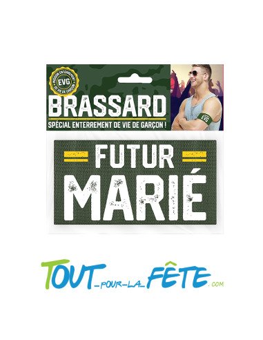 Brassard futur marié vert