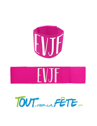 Brassard EVJF party rose et blanc ( enterrement...