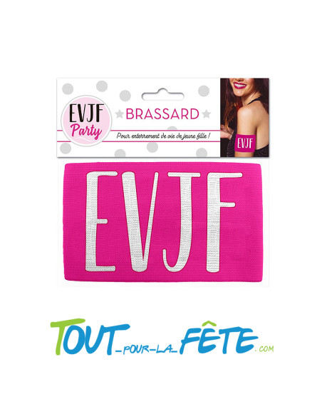 Brassard EVJF party rose et blanc ( enterrement de vie de jeune fille )