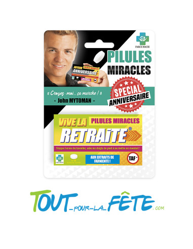 15 Bonbons pilule miracle vive la retraite