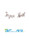 Ballon aluminium lettres Joyeux Noel 2.50m argent