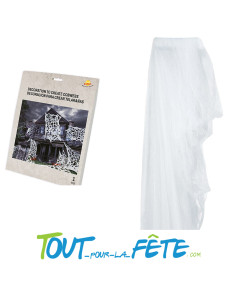 Décoration en tissu pour créer des toiles d'araignées 1.80m x 5m 2