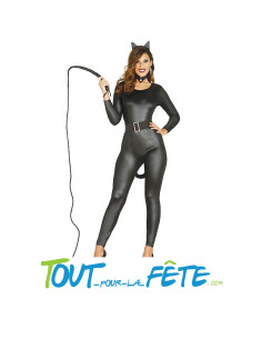 Déguisement de chat noir femme style catwoman