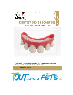 Dentier dents écartées ( avec pâte thermo - plastique ) 2