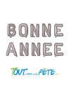 Ballon aluminium lettres " Bonne année " argent