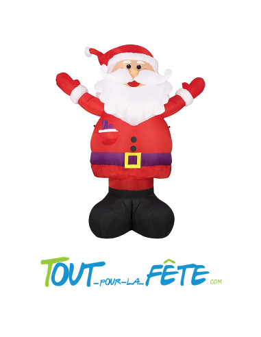 Père noel gonflable et lumineux 2.40x1.95 m