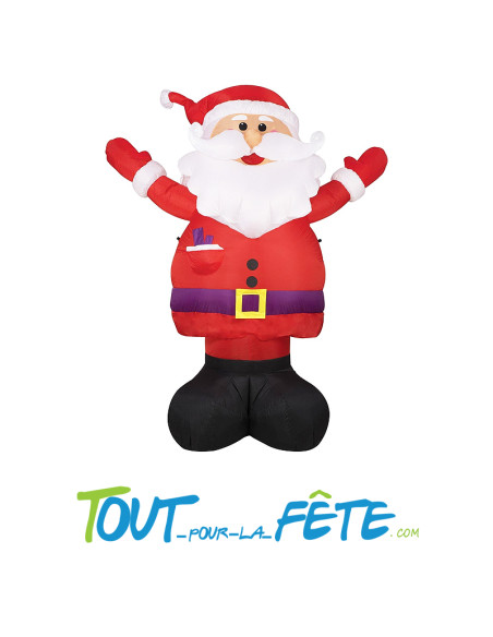 Père noel gonflable et lumineux 2.40x1.95 m