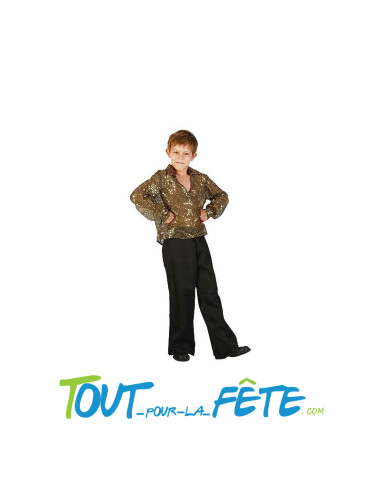Déguisement Disco taille enfant ( chemise - pantalon )