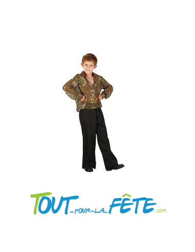 Déguisement Disco taille enfant ( chemise - pantalon )
