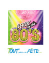Lot de 20 serviettes année 80 multicolore