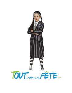 Déguisement de Mercredi Addams ( uniforme d'école ) taille enfant