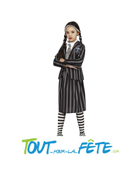 Déguisement de Mercredi Addams ( uniforme d'école ) taille enfant