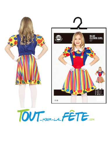 Déguisement de clown taille enfant fille