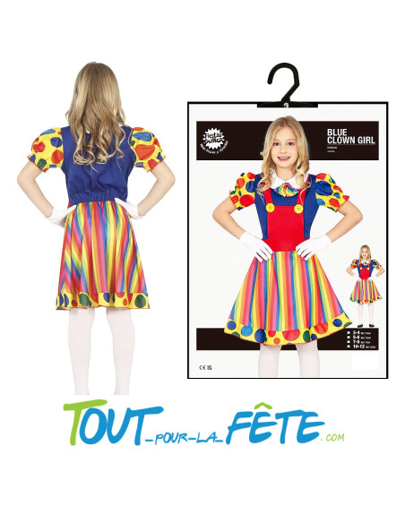 Déguisement de clown taille enfant fille
