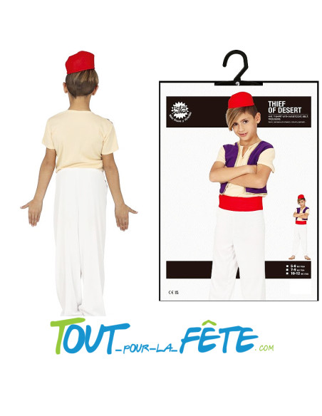 Déguisement Aladdin taille enfant