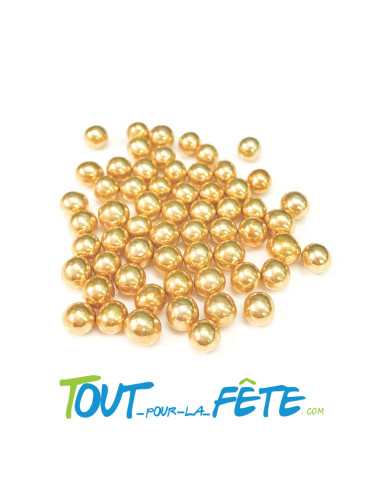 Sachet de 500g de perles de sucre or