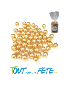 Sachet de 500g de perles de sucre or 2