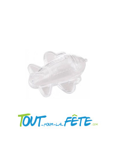 Contenant pour dragées forme avion transparent 9cm x 8cm x 4cm