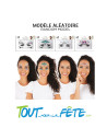 Strass autocollant pour visage ( modèle aléatoire )