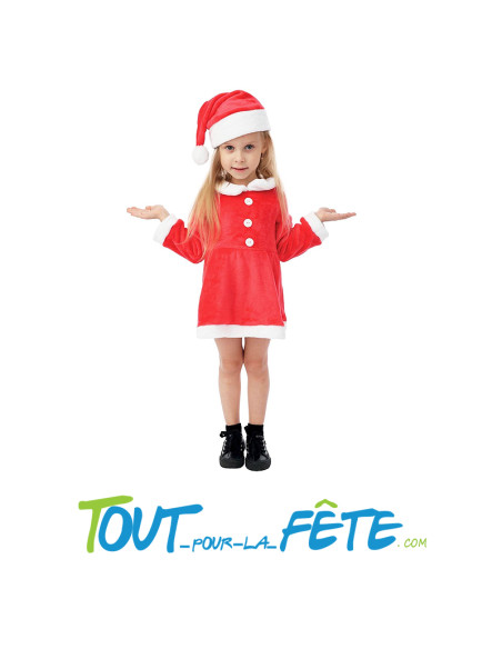 Déguisement de mère noel bébé