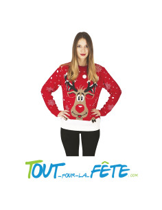Pull moche de Noel renne taille adulte S