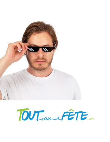 Lunettes pixel art